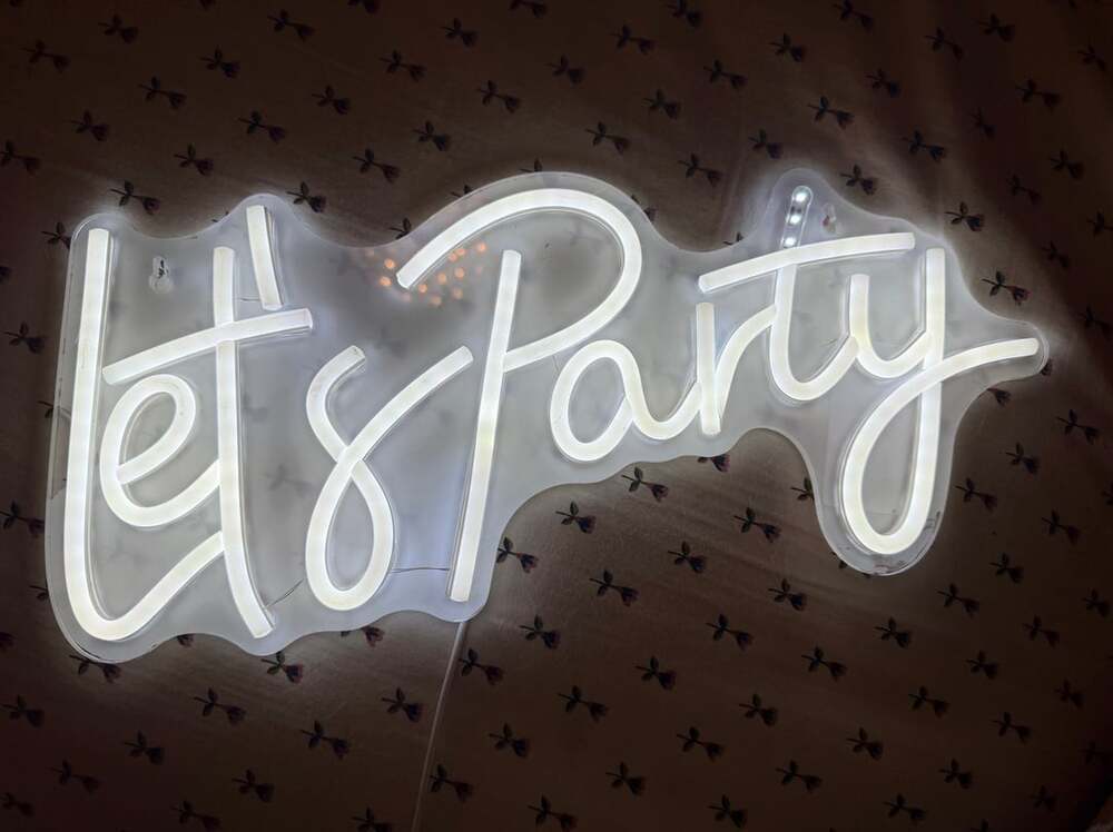 Decostar Let's Party Neon Light Sign